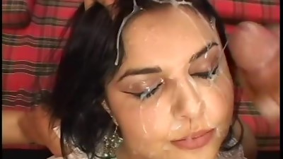 Persian girl Double penetration vignette with facials
