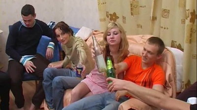 Russian college girl party